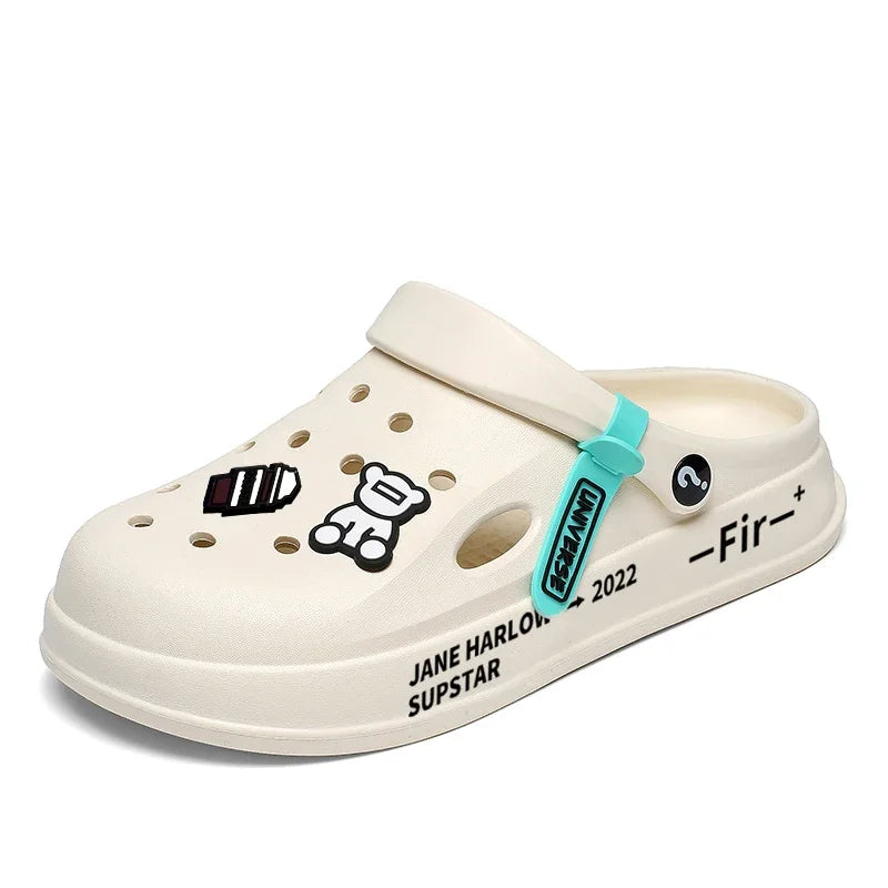 Men Women slippers High Quality EVA Soft Thick Soled Slippers Fashion Wear Slippers Home Sandals Men's Beach Shoes