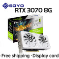 SOYO Gaming Graphics Cards NVIDIA GeForce RTX 3070 8GB/12G RTX3060Ti RTX3060 RTX3050 Desktop GPU Video Card Computer components