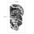 Waterproof Temporary Tattoo Sticker Forest Lion Tiger Bear Flash Tattoos Women Leopard Wolf Crown Body Art Arm Fake Tatoo Men