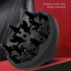 1pc Hair Diffuser Professional Hair Styling Curl Dryer Diffuser Universal Hairdressing Blower Styling Salon Curly Tool Black
