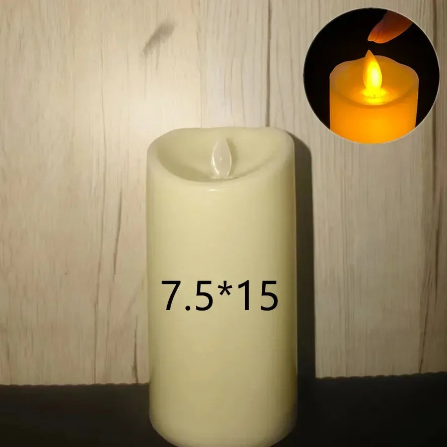 1~10PCS Swing Flameless LED Candles Flickering Simulation Light for Christmas Wedding Birthday Party Home Decoration Supplies