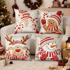 Christmas Pillowcases Merry Christmas Decorations for Home 2026 Xmas Snowman Elk Sofa Cushion Cover Navidad Natal New Year 2027