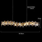 Modern Luxury Crystal Chandeliers Lighting Indoor Lustre E14 LED Pendant Lamp for Living Room Art Decor Hanging Light