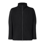 Miyake Men's Jacket 2025 Spring New Pleated Zip Standing Collar Jacket Solid Colour Men's Coat Premium Sense Tops Men Clothing