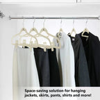 Velvet Hanger Clips, Strong Non-Slip Finger Clips for Pants, Skirts, Ties & Accessories - Perfect for Slim Velvet Hangers