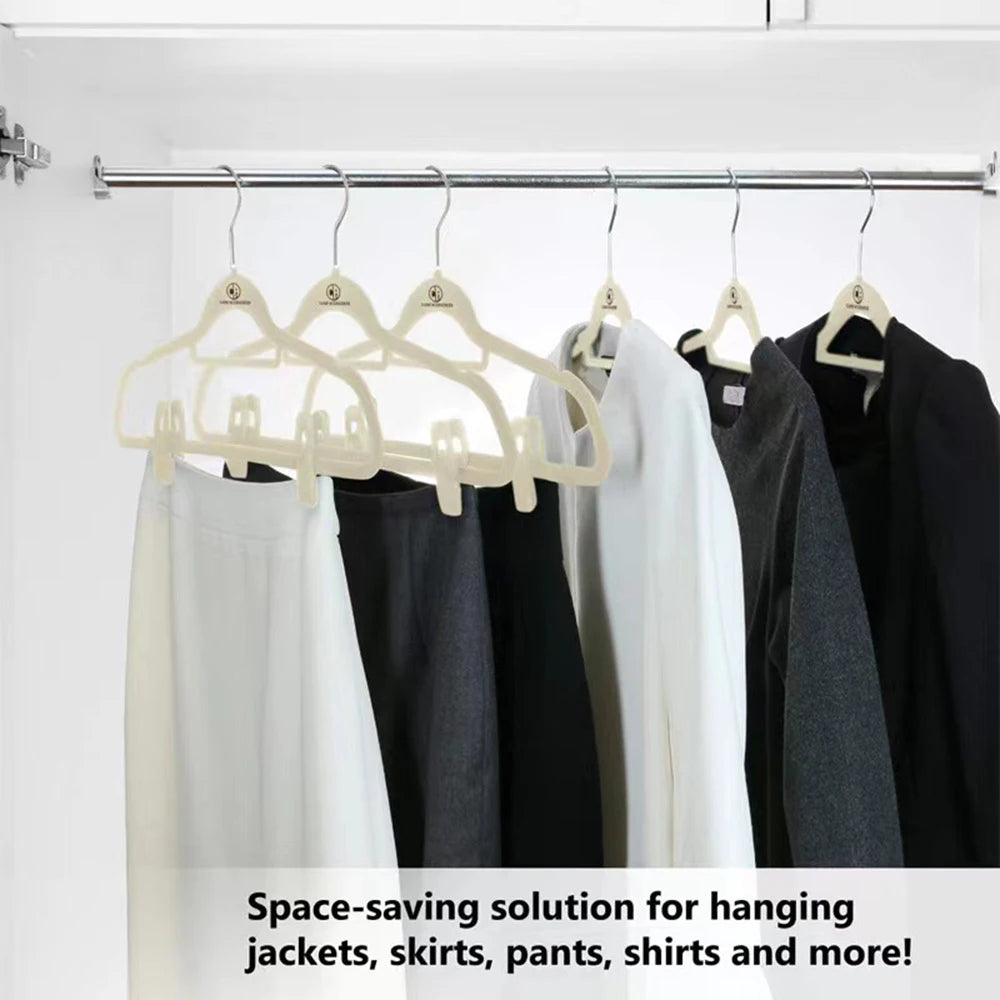 Velvet Hanger Clips, Strong Non-Slip Finger Clips for Pants, Skirts, Ties & Accessories - Perfect for Slim Velvet Hangers