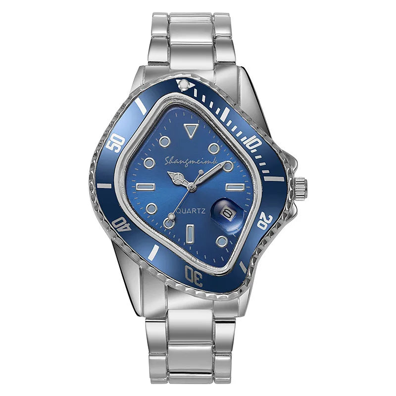 New Fashion Men Luxury Casual Quartz Watch Mens Famous Business Stainless Steel Watches For Gifts Relogio Masculino Male Clock