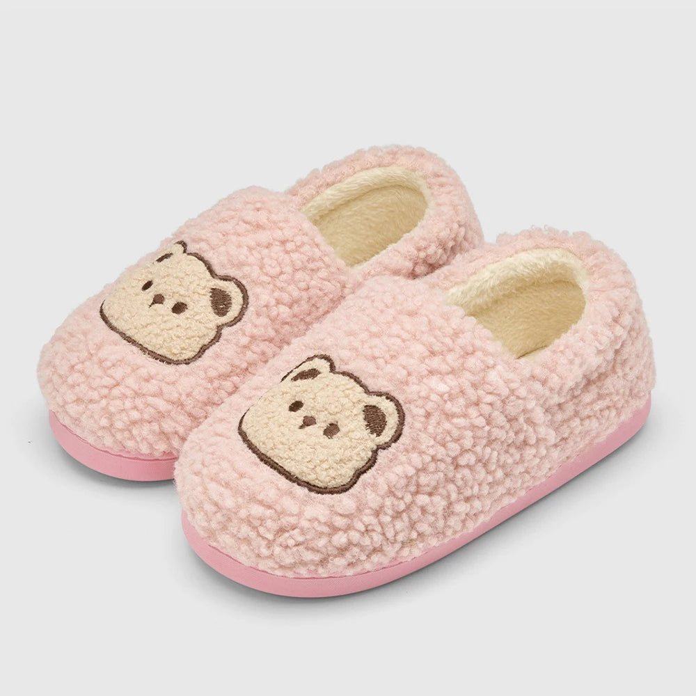 Big Size 48 49 Men Home Slippers Winter Warm Plush Slides Couples Indoor Flats Anti-slip Bedroom Shoes Women Autumn Furry Slides