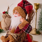 1pc Collectible Dolls Sitting Santa Claus Decorations Gift for Friends Indoor Decoration Atmospheric New Year Christmas Gift