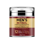 Men's Retinol Firming Face Cream Skincare Moisturizing Collagen Brightening Smooth Wrinkles Facial Face Men Skin Care Treatment