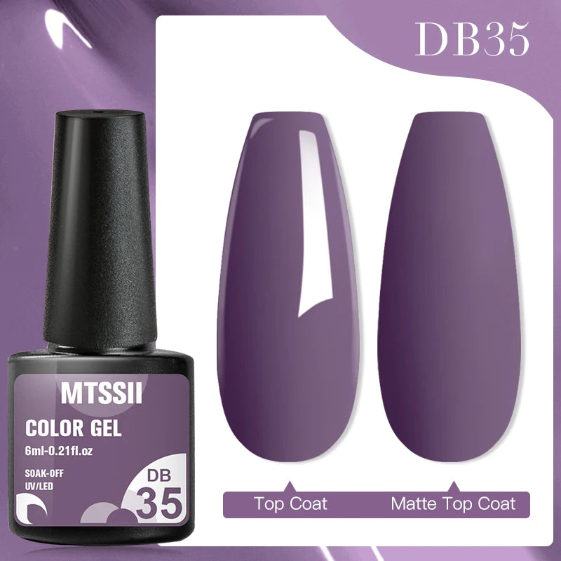 Mtssii 7ML Colorful Reflective Gel Nail Polish Glitter Sparkling Flash Glitter Gel Polish Semi Permanent Varnish Soak Off Nails