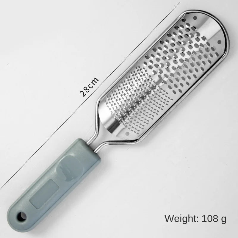 1Pcs File Pedicure Stainless Steel Foot Scrubber Heel Callus Dead Skin Remover Exfoliating Professional Feet Care Tool Pedicure