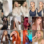 300g 3Pcs/Lot 28Inch Straight Crochet Braids White Blonde 613#Ombre Brown 6# Bio Protein Synthetic Hair Extensions