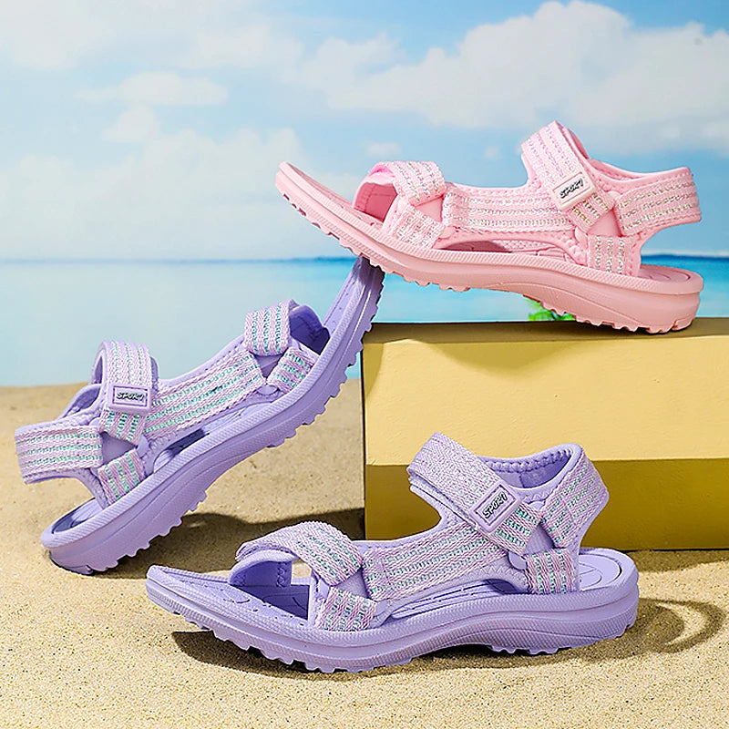 Summer Fashion Children's Girls Sandals Breathable Sport for Boys Casual Outdoor Beach Comfortable Kids Non-slip Student Shoes