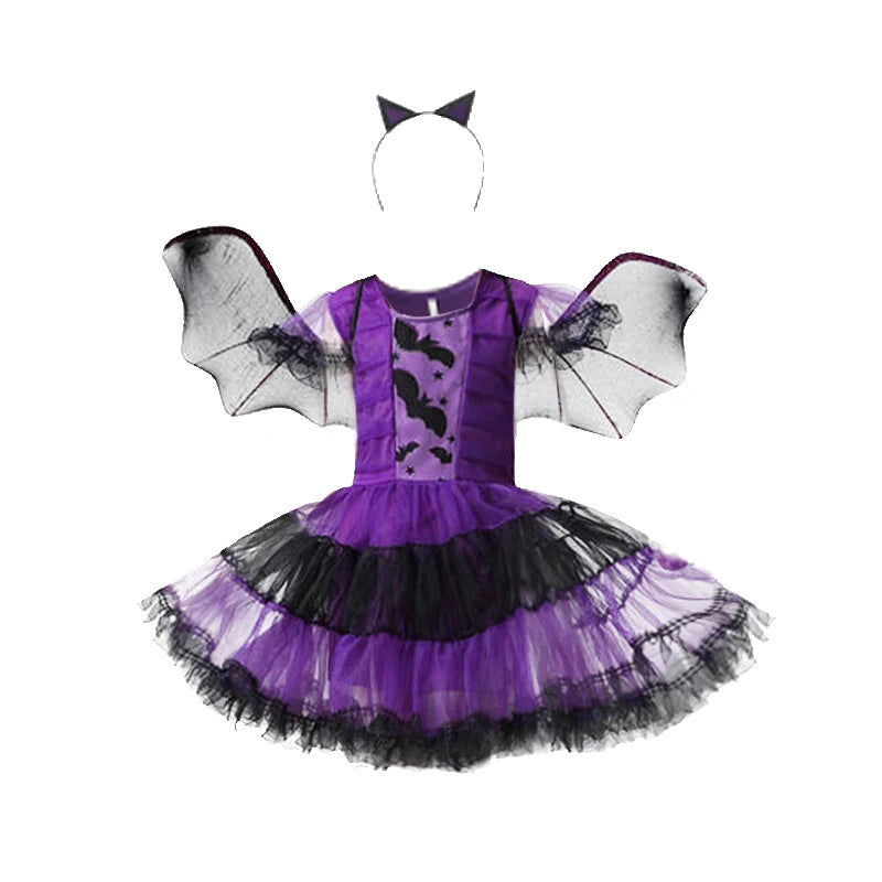 Halloween Costume Girls Witch Ghost Bride Vampire Cosplay Dress Kids Carnival Party Clothes Little Red Riding Hood Dresses Up