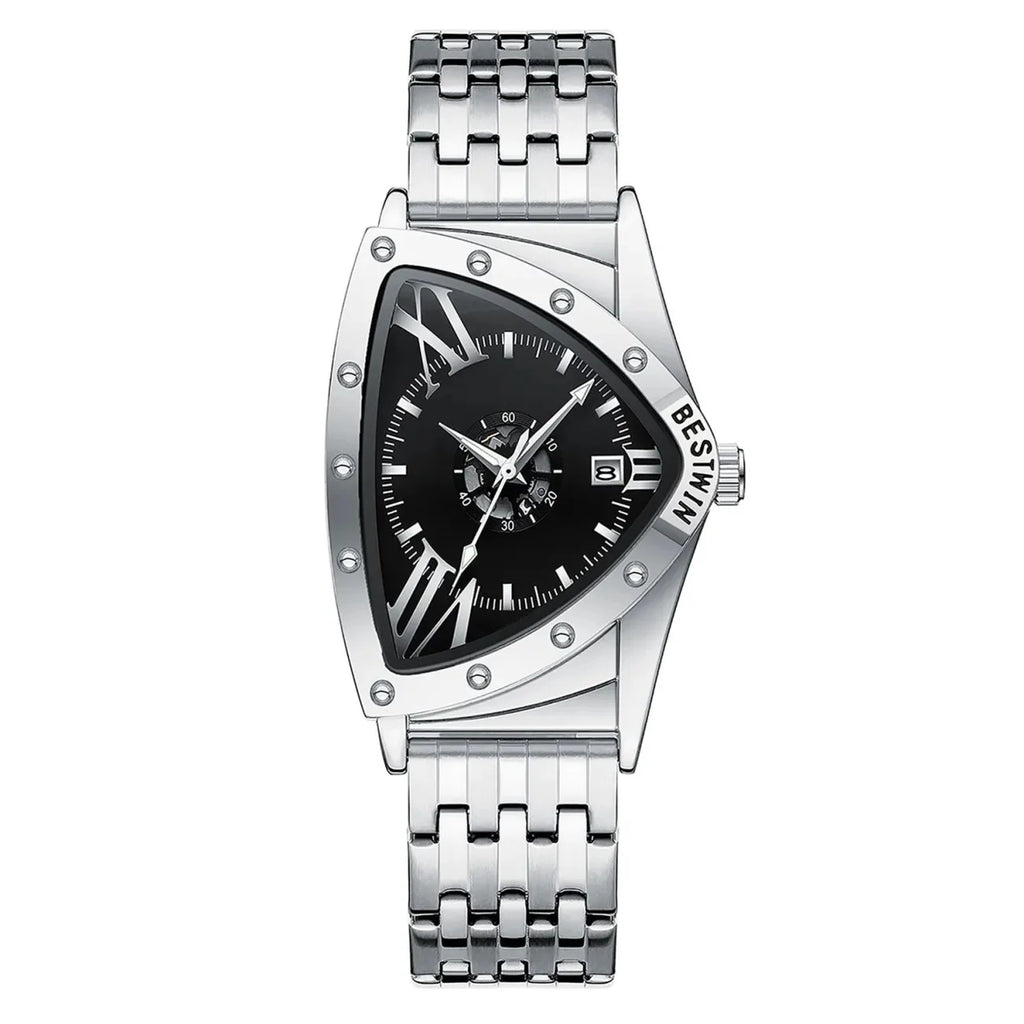 Men Watches Unique Design Top Brand Luxury Men's Wrist Watches Quartz Wristwatch Fashion Male Clock Stainless Steel Band