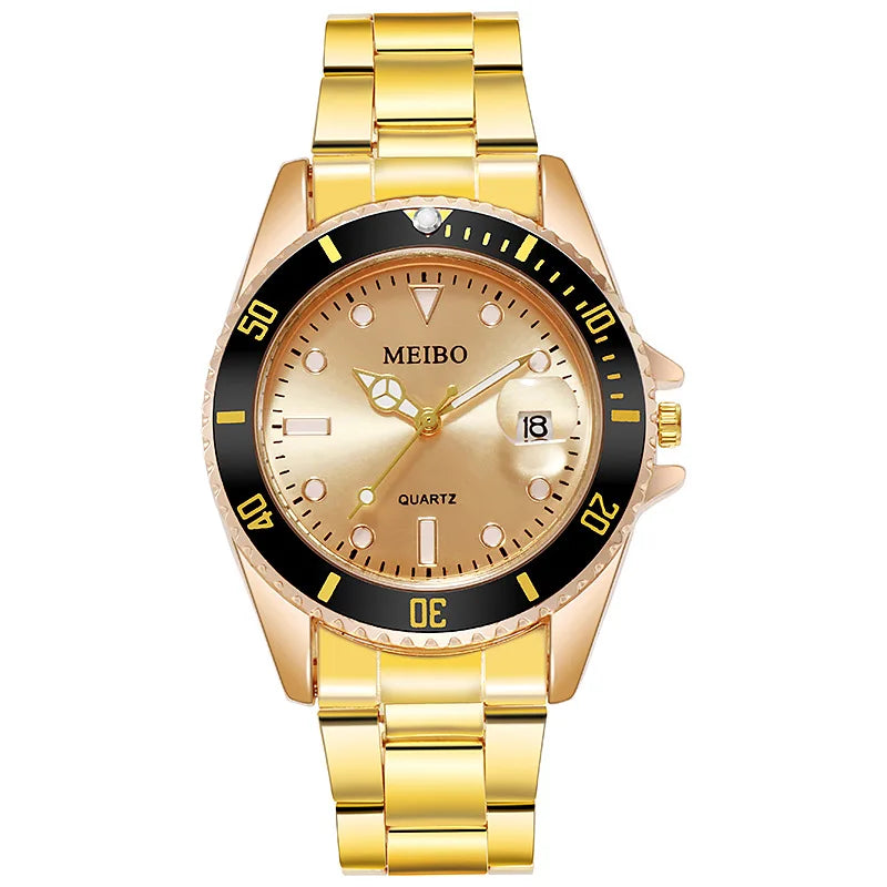 New Fashion Famous Man Luxury Calendar Quartz Watch Men Stainless Steel Casual Watches Reloj Hombre Male Wristwatches Gift Clock