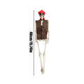 Halloween Realistic Body Bones Life Size Human Skeleton With Posable Joints Simulation Skull Ornament Haunted House Horror Props