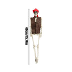 Halloween Realistic Body Bones Life Size Human Skeleton With Posable Joints Simulation Skull Ornament Haunted House Horror Props
