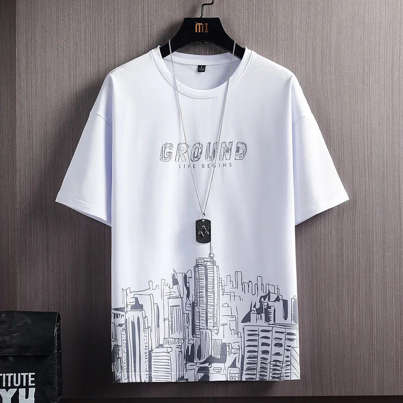 2026 Summer Sets Fashion Tracksuit Men Short Sleeve T Shirts sport Short Two-piece Suit Men Joggers sweatpants outfits two piece
