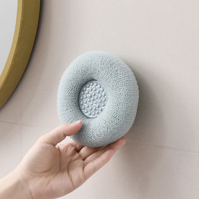 New Soft Mesh Bath Sponge Balls Nylon Cleaning Brush Shower Puff Body Cleaner Exfoliat Scrubbers Bath Ball Bathroom Accessories