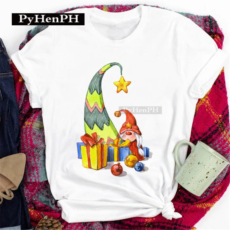 Merry Christmas T Shirt  Personalized and Exquisite Christmas Gift T-shirts and Clothes Women Clothing Aesthetic Clothes