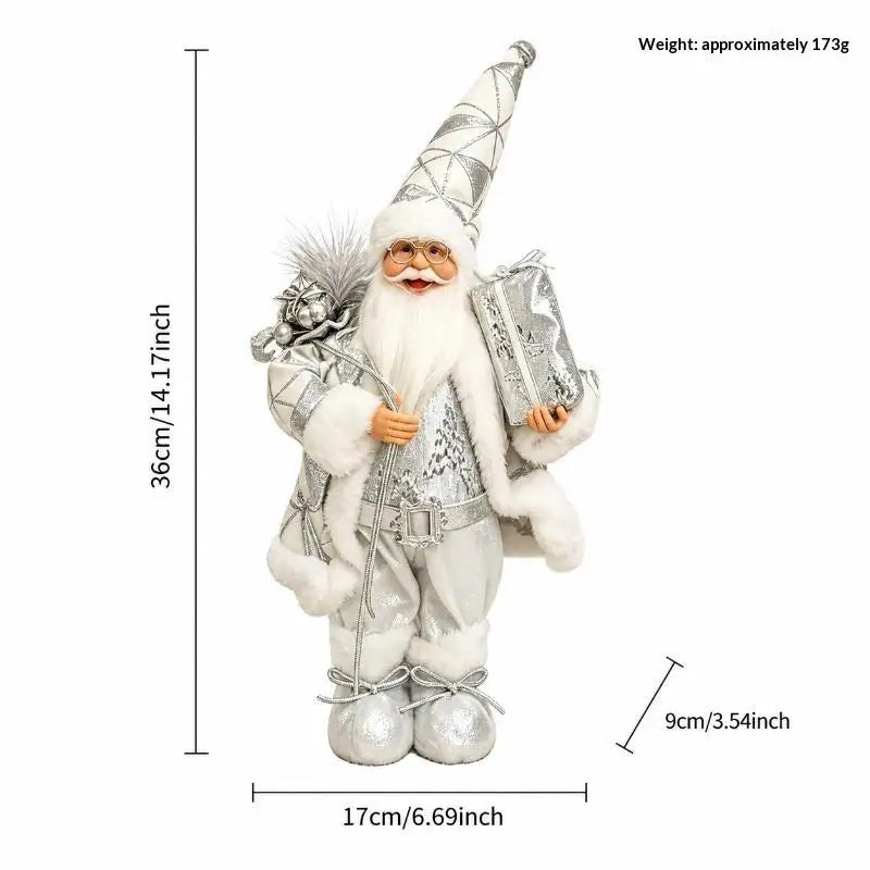 2026 Christmas Decoration For Home Santa Claus Plush Doll 30cm Navidad Party Decor Xmas Ornaments New Year Gift