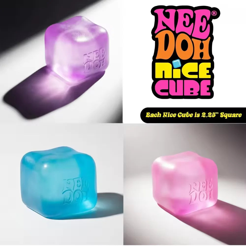 Trending NeeDoh Jellyfish Cube Squish Toy Soft Water Jelly Squeeze Sensory Stress Relief Fidget Toy