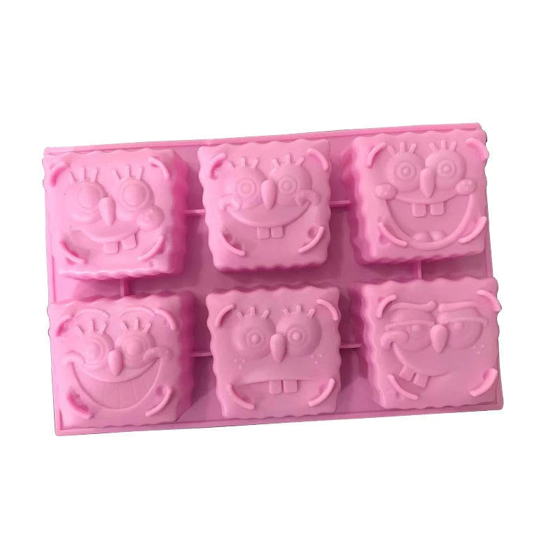 Cartoon Silicone Mold For Soap Making Baby Shower Bath Bomb Chocolate Candy Cake Decoration Lotion Bar Jelly Kitchen Accessories