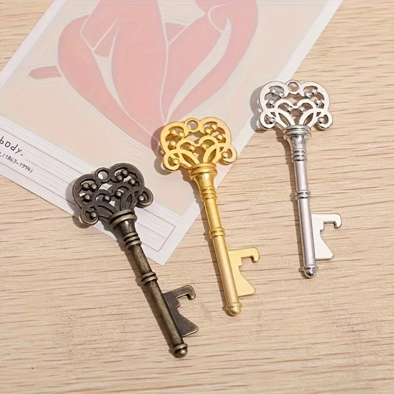 1pc, Bottle Opener, Vintage Crown Key Shape Bottle Opener,Suitable For Bar Or Household,Barware Tool,Wedding Gift,Kitchen Gadget