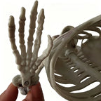 Horror Half Body Skeleton Ornament Halloween Buried Skull Bones Decor Graveyard Prop Desktop Outdoor Party Decor Supplies 2027
