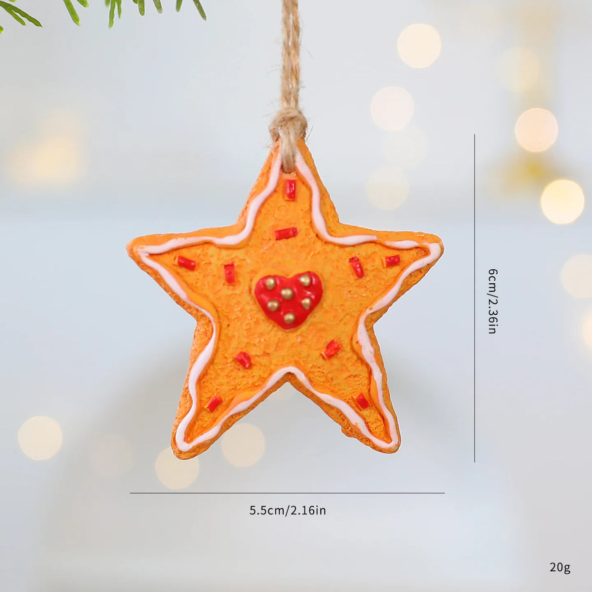 2026 Xmas Tree Pendant Cartoon Painted Santa Claus Elk Bear Christmas Stocking Resin Pendant Christmas Party Decorations 1pc