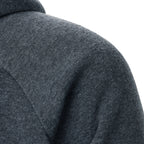 Autumn winter men's solid color hooded top Long sleeve side zipper design hoodie