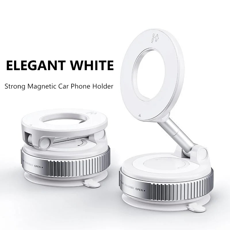 2026 New Magnetic Vacuum Phone Holder 360 Adjustable Car Phone Mount with Strong Suction Cup Universal for home/Dashboard Stable