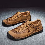 Shoes for Men Leather 2023 New Casual Shoes  Fashion Soft Homme Outdoor Comfortable High Quality Classic Ankle Non-slip Flats