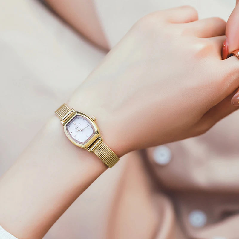 Mini Lady Women's Watch Japan Quartz Fashion Hours Dress Bracelet Stainless Steel Business Girl Valentine Gift Julius Box