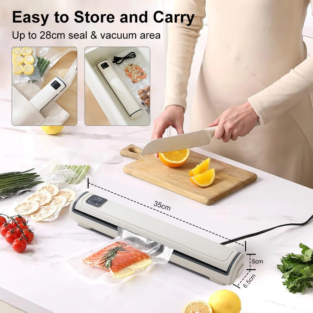 Vacuum Packing Machine for Food Small Automatic Vacuum Sealer Packaging Plastic Bags Sealer Plastic Sealers Food Vacuum Sealing