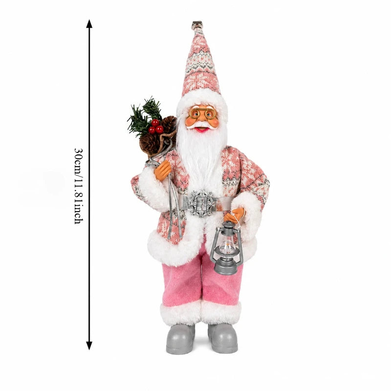 1PC  Santa Claus Ornament Christmas/New Year Home Desktop/Window/Fireplace Decoration Creative Festive Atmosphere Decoration