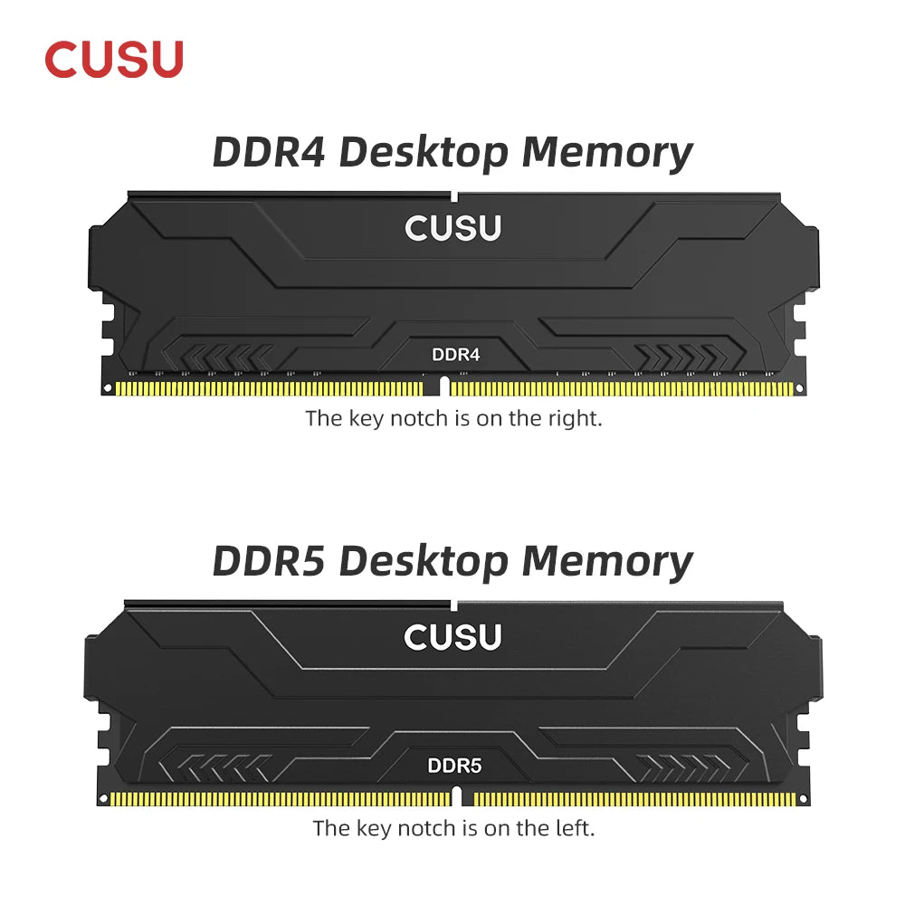 CUSU Ram DDR5 Memory 5600mhz 6400mhz  Memoria DDR4 3200MHz 3600MHz 8gb DDR5 16gb 32gb UDIMM Desktop for Diy Computer
