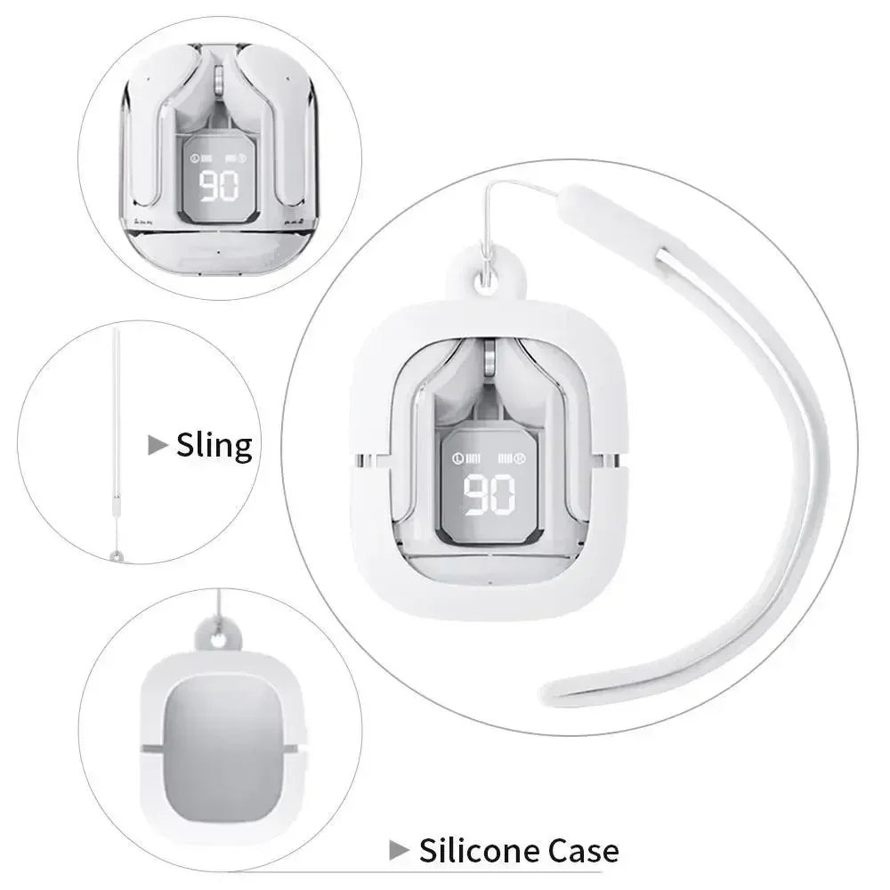 New TWS Wireless Earphone Bluetooth 5.3 Headsets HiFi Stereo Sport Gaming Headphones Noise Reduction for all smartphones