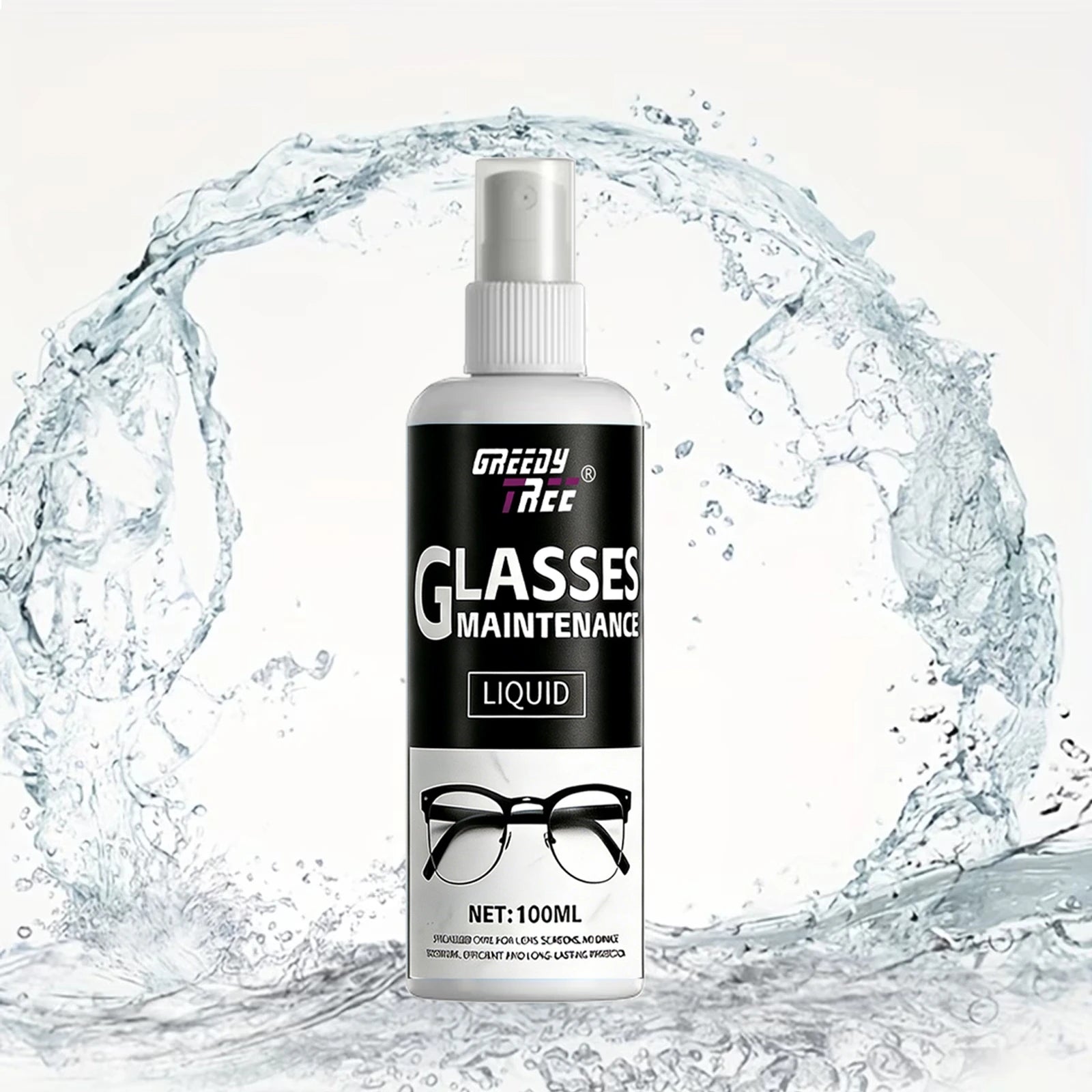 Glasses Cleaner Spray - Lens Cleaning Liquid with Free Microfiber Towel, Anti-Fog & Scratch Resistance for Eyeglasses, Screens,