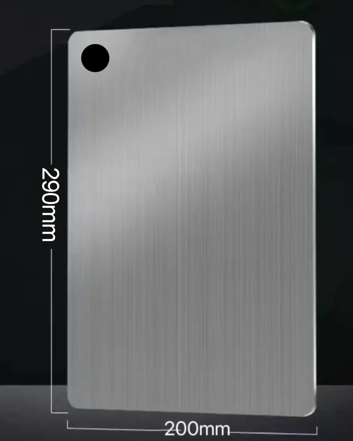 WXCOO 5 Sizes Household Kitchen Boards Thickened Stainless Steel Cutting Board Kitchen Fruit Vegetable Kneading Dough Board