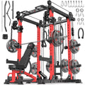 Multi-Function Power Rack Cable Crossover System Squat Home Gym, Custom