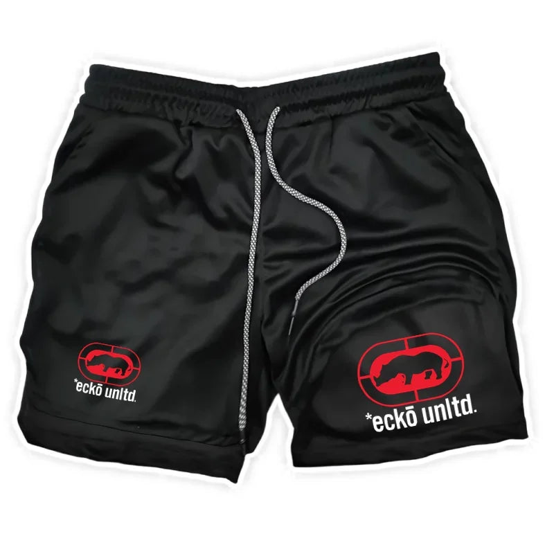 2026Men Running Shorts 2 in 1 Double-deck Sport Shorts Sportswear Gym Fitness Short Pants Training Jogging Bottom Men's Clothing
