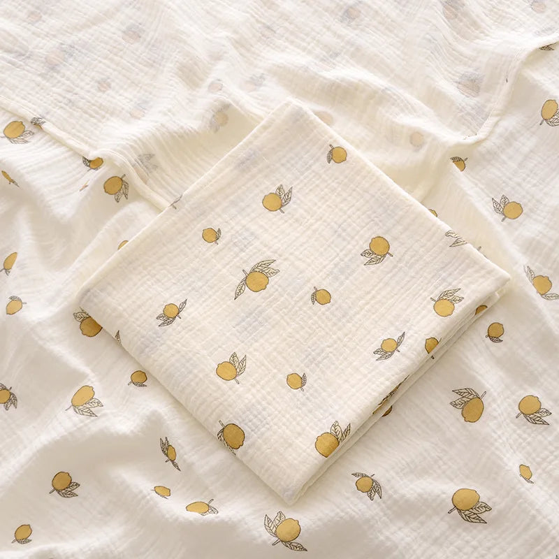 100X100cm Baby Receive Blanket for Newborn Cotton Muslin Swaddle Blanket Bedding Infant Bath Towel Baby Items Mother Kids