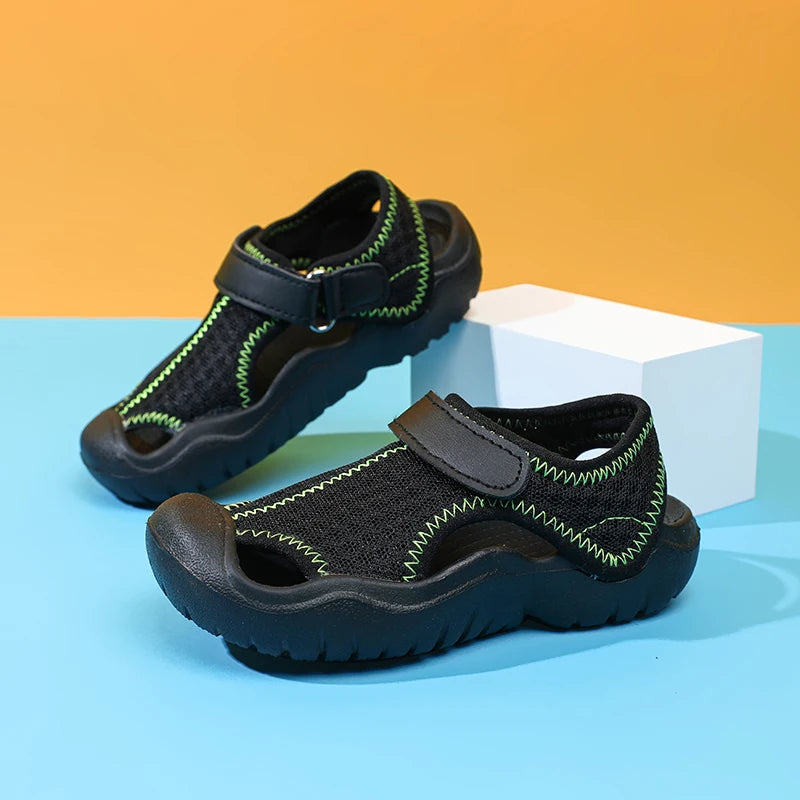 Summer Brand Breathable Sport Sandals for Boys Casual Children Toddler Beach Shoes Girls Soft Sole Comfortable Beach Sandals