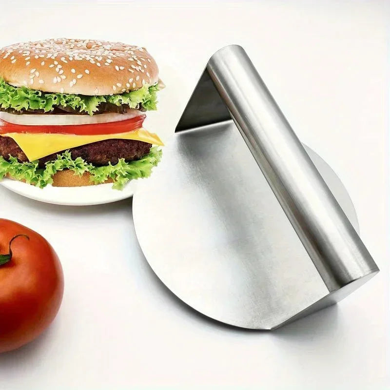Stainless Steel Smash Burger Press Hamburger Patties Meat Masher Circular Meat Press Mold for Deli Meats Kitchen Accessories