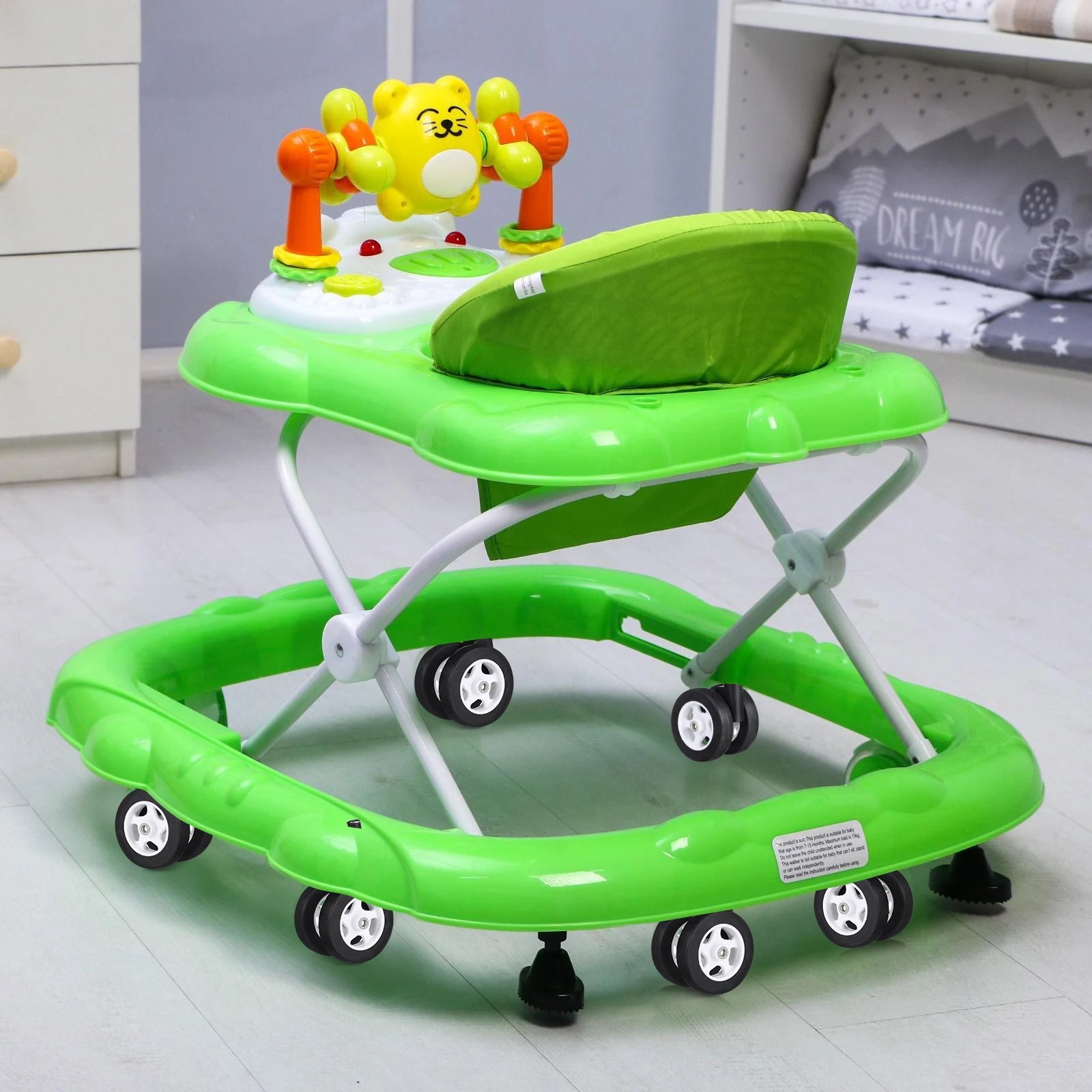 4pcs Baby Stroller Wheels Universal Replacement Quiet Swivel Removable For Walker Wheel Repair Kit Plastic Caster Wheels Infants