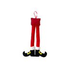 Christmas Elf Santa Claus Feet Car Door Hanging Christmas Tree Hanging Decoration Home Decoration New Year Gift 2024