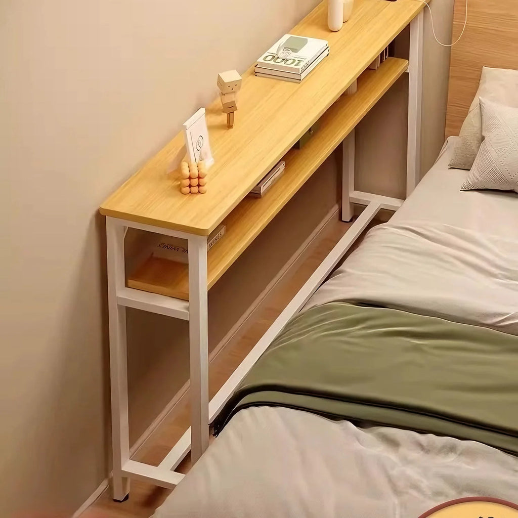 Multifunctional Sofa Back Shelf Coffee Table Storage Racks Wood Table Organizer Rack Table for Living Room Office Bedroom